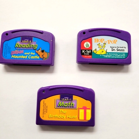 Lot Of 3 Leapfrog Leapster Learning Game. - Picture 1 of 7